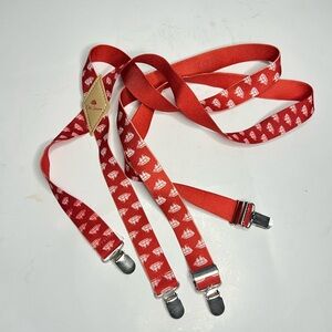 Old spice shop with sails Suspenders with Metal Clips novelty